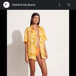 Faithfull the Brand linen oversized top